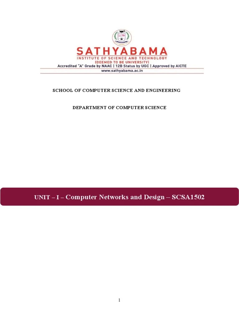 Unit 1 Course Material | PDF | Computer Network | Internet Protocols
