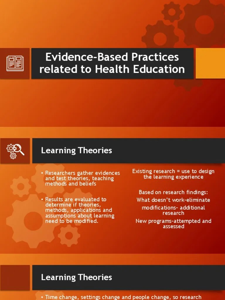 Evidence Based PDF | PDF | Learning | Evidence Based Practice