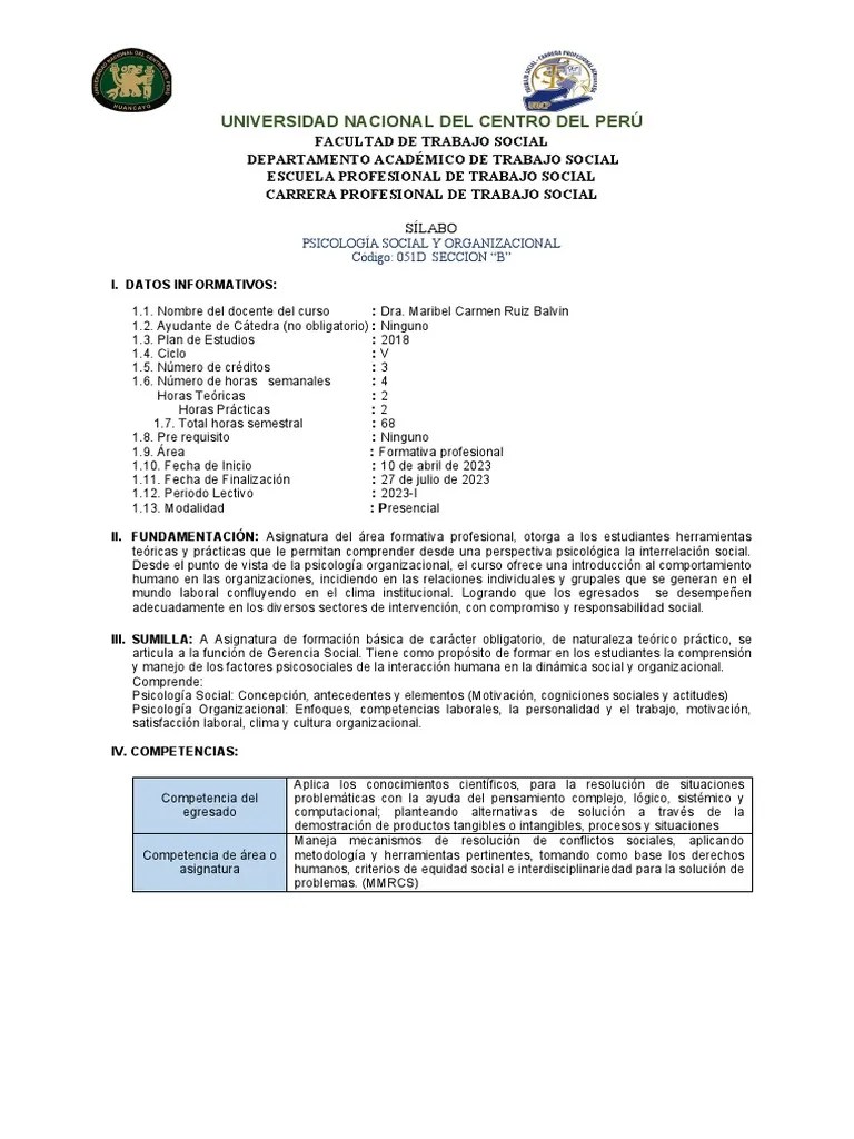 051D PSICOLOGIA SOCIAL Y ORGANIZACIONAL B Ok | PDF | Psicología Industrial Y Organizacional ...