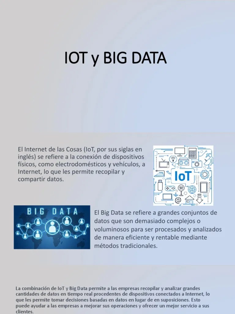 IOT Y BIG DATA | PDF | Internet De Las Cosas | Big Data