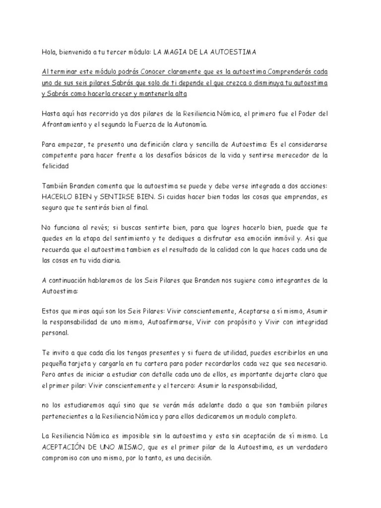 AUTOESTIMA | PDF | Las Emociones | Autoestima