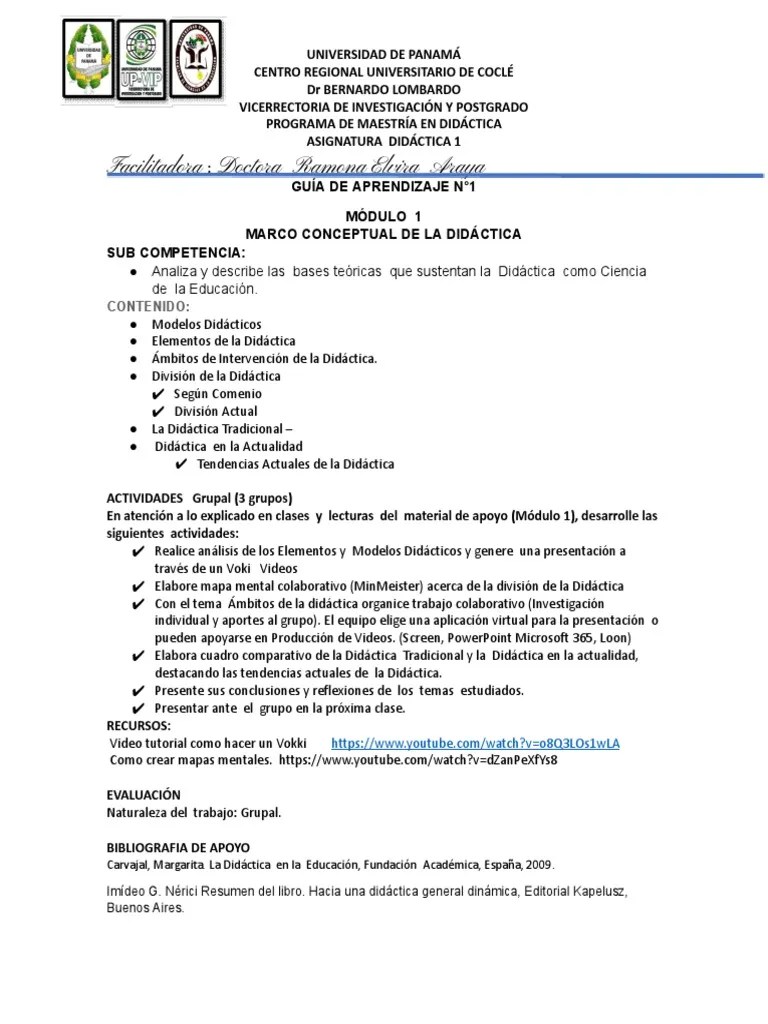 Guía De Aprendizaje 1 PDF | PDF | Comunicación | Teoría De La Educación