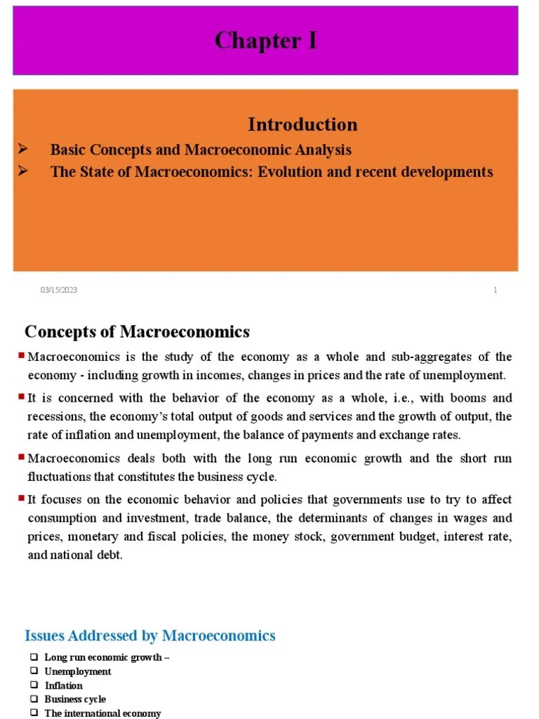 CH 1 | PDF | Macroeconomics | Economics