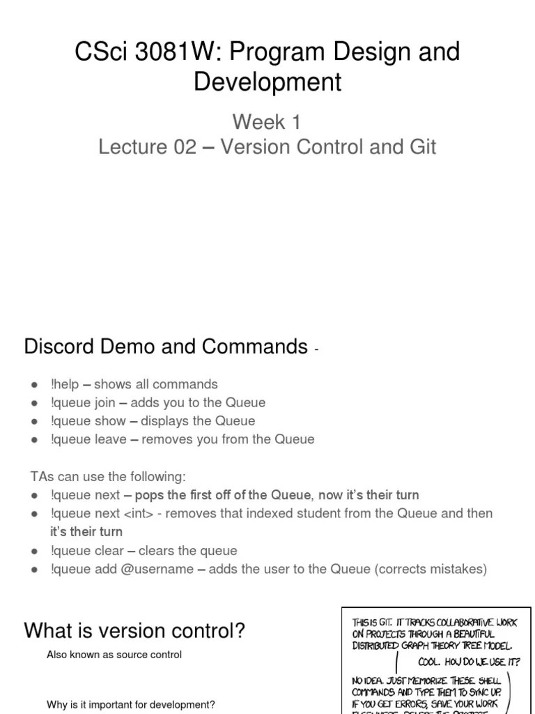 02-Version Control Git PDF | PDF | Version Control | Technology Development