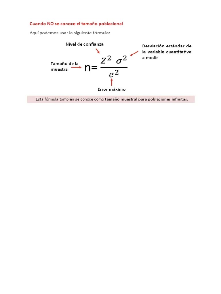 Calculo De Tamaño Muestral | PDF | Intervalo De Confianza ...