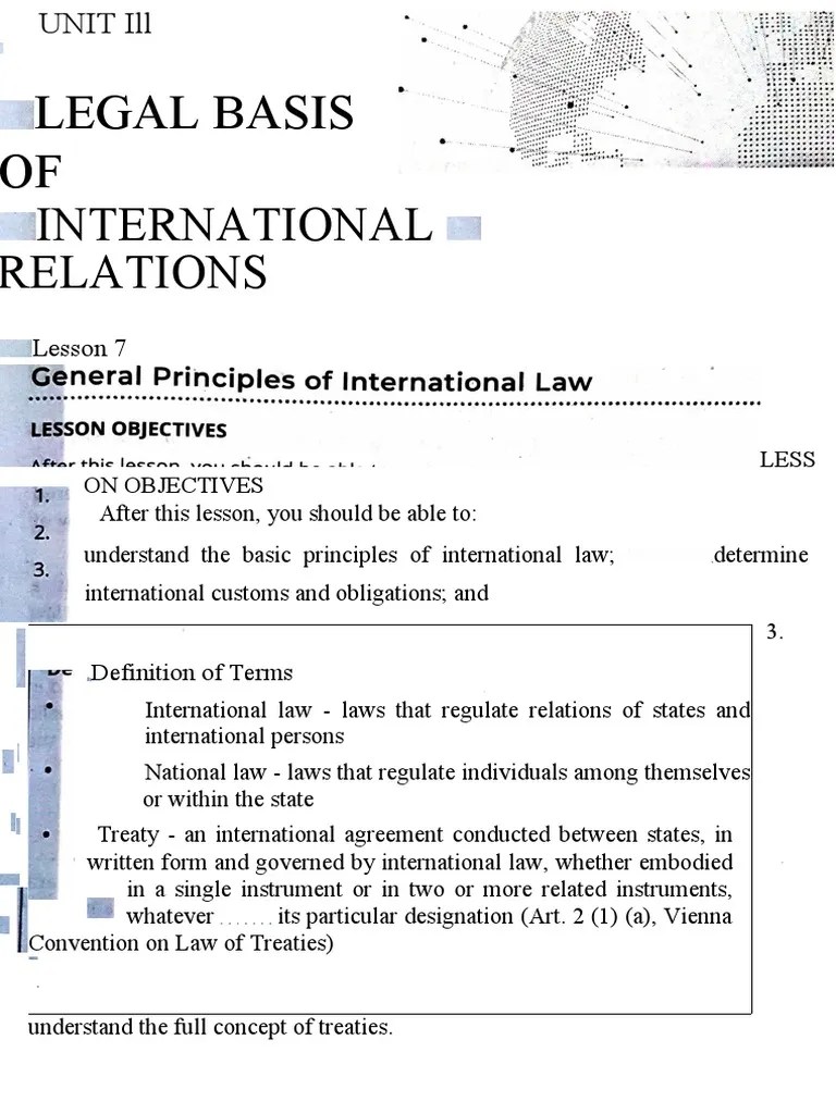 Readings. General Principle Of International Law | PDF | Treaty | International Law