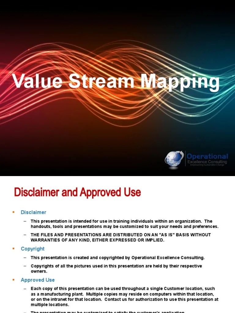 Value Stream Mapping Presentation | PDF | Lean Manufacturing | Inventory