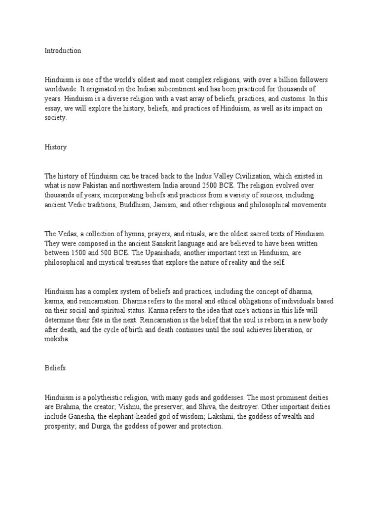 Hinduism | PDF | Moksha | Reincarnation