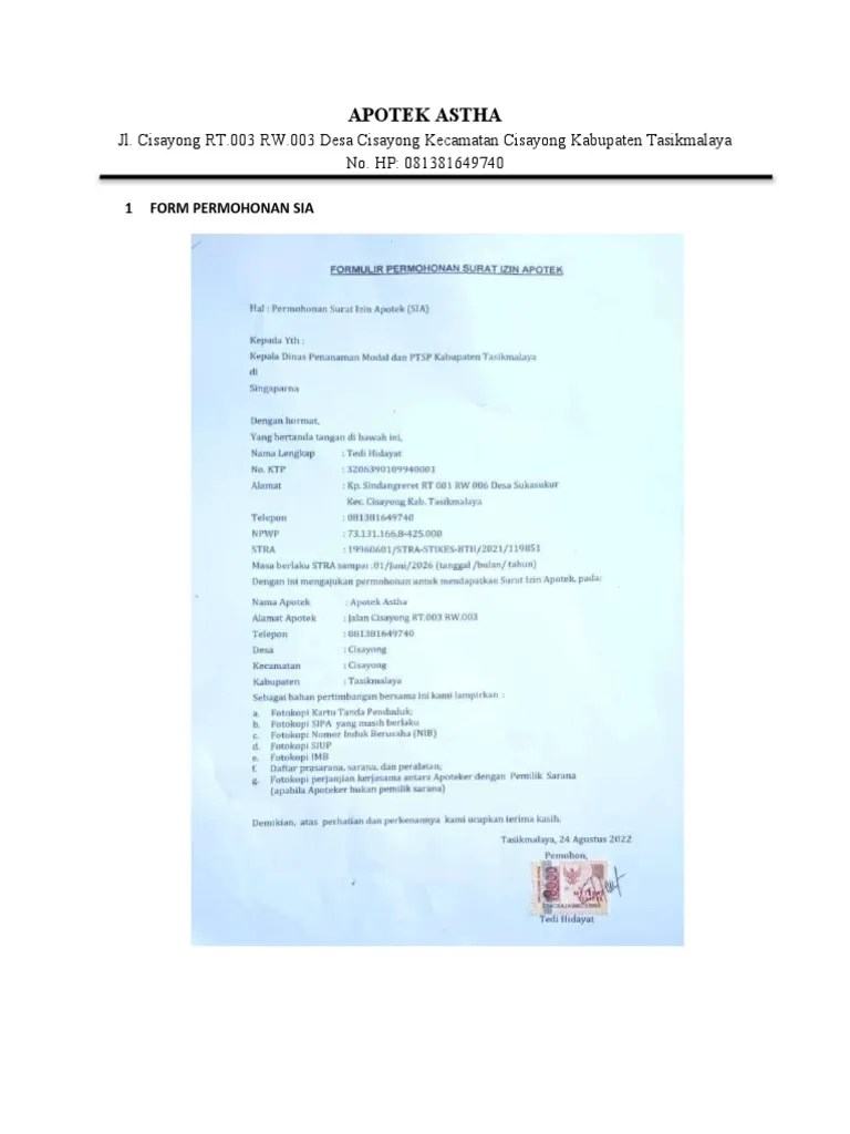 Administrasi Apotek | PDF