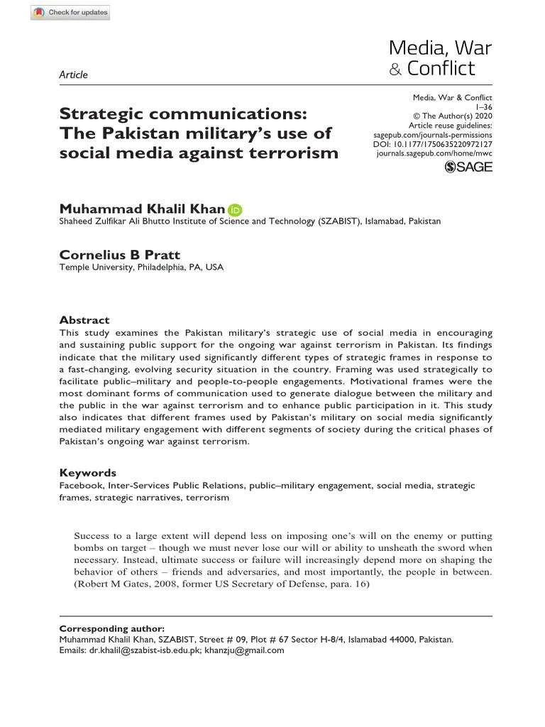 Strategic Communications | PDF