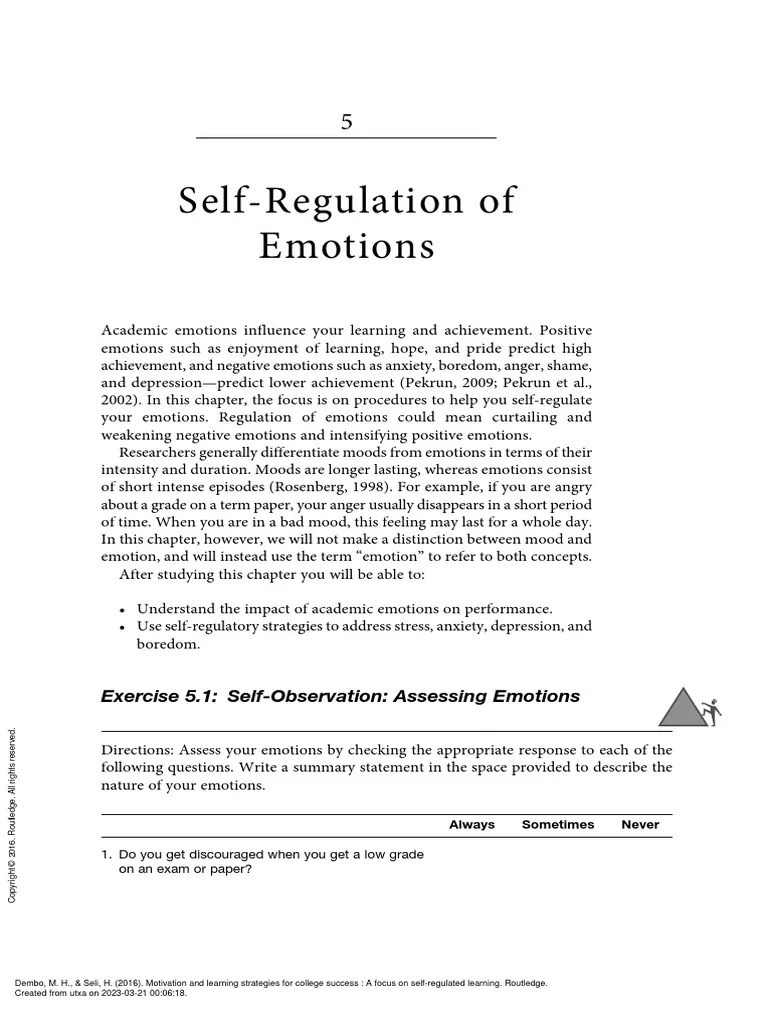 Motivation And Learning Strategies For College Suc... - (UNIT II ...