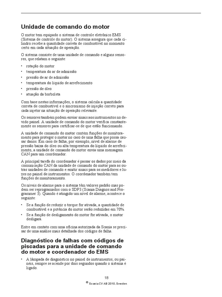 Diagnostico De Codigos De Falhas Do Motor | PDF | Motores | Pressão