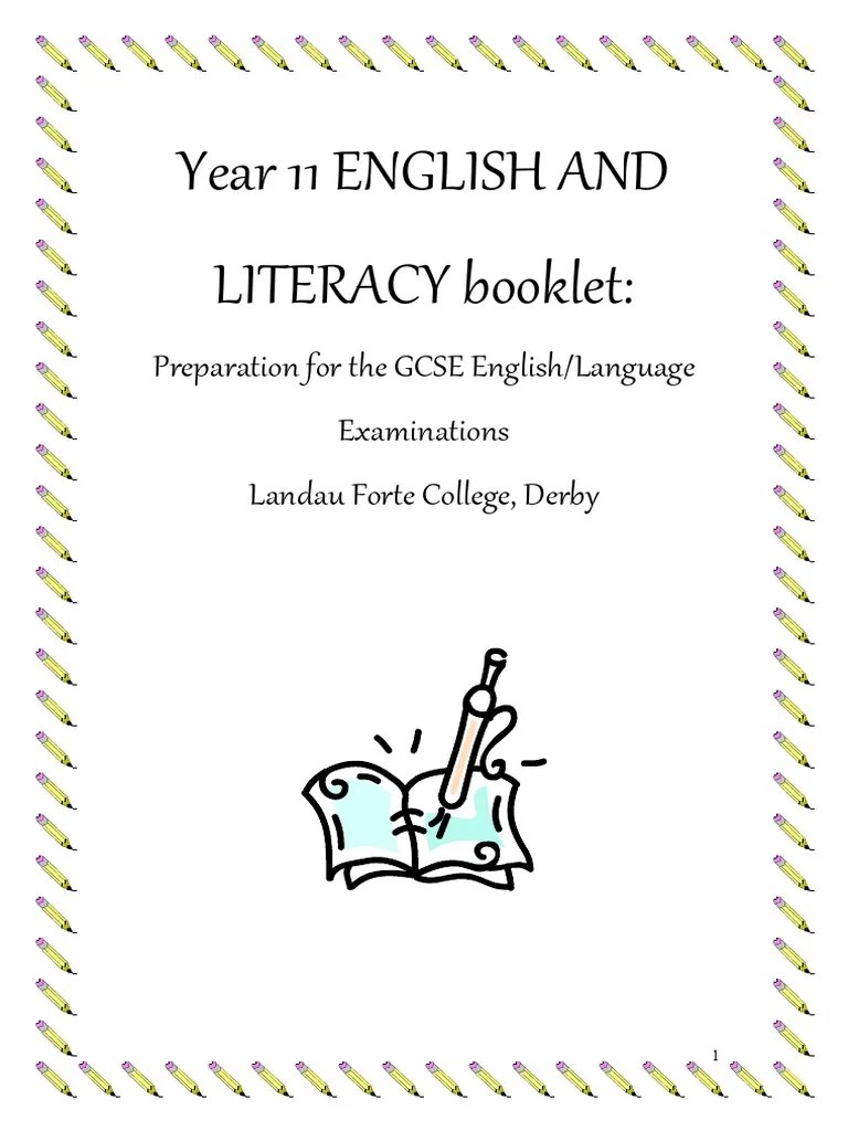 Year 11 English Language Paper 2 And Spag Revision PDF | PDF | Ellipsis ...