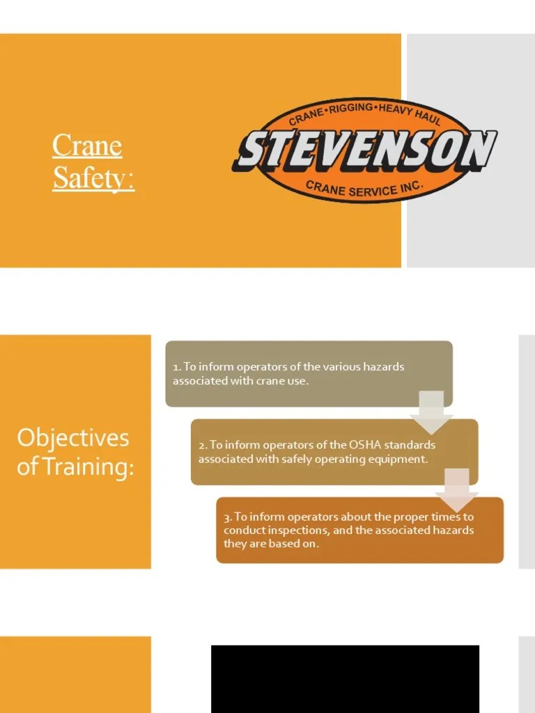 Crane Safety PowerPoint Presentation | PDF | Crane (Machine) | Safety