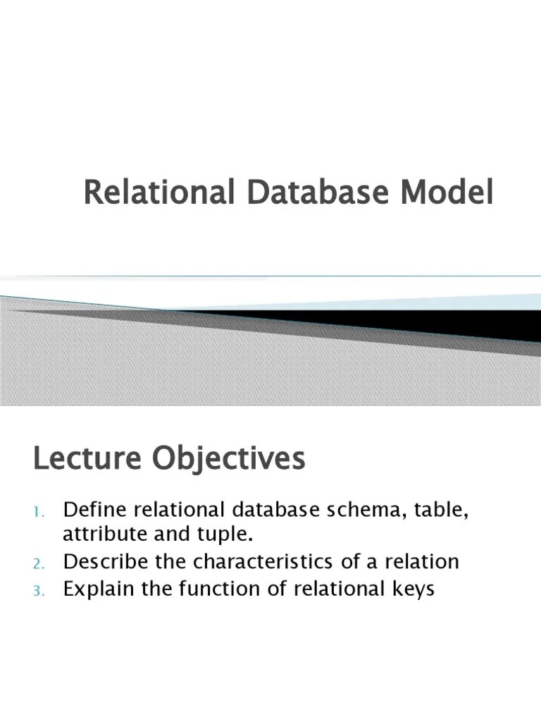 Relational Model | PDF | Relational Model | Relational Database