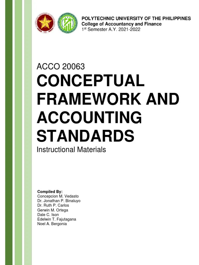 IM - Conceptual Framework And Accounting Standards PDF | PDF | International Financial Reporting ...