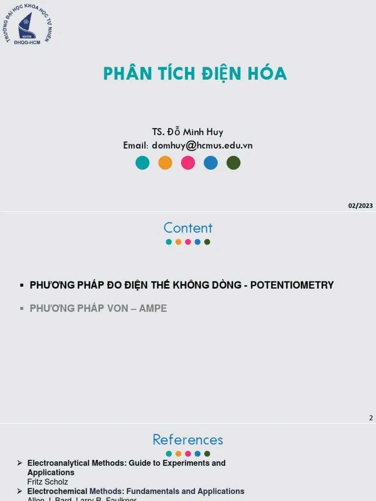 Phân Tích điện Hóa 2023 | Download Free PDF | Electrochemistry | Ph