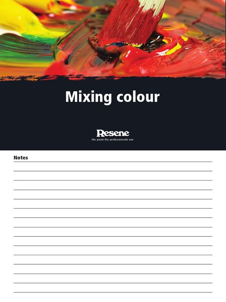 Notes Mixing Colour | PDF