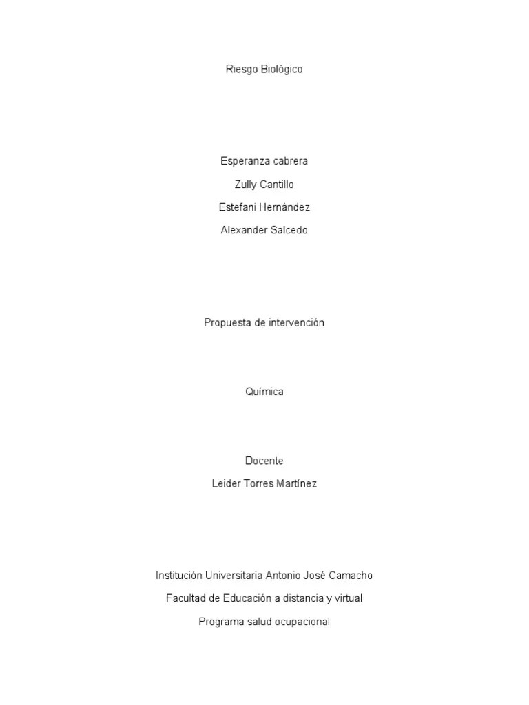 Riesgo Biologico | PDF | Infección | VIH