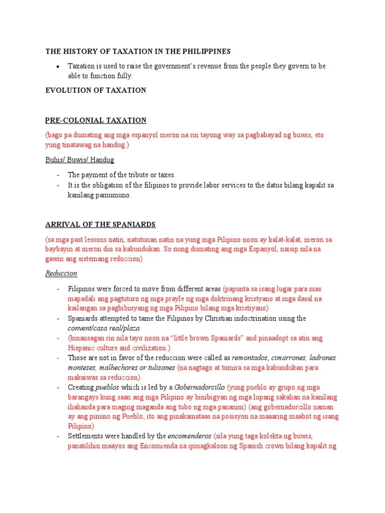 Taxation In The Philippines | PDF
