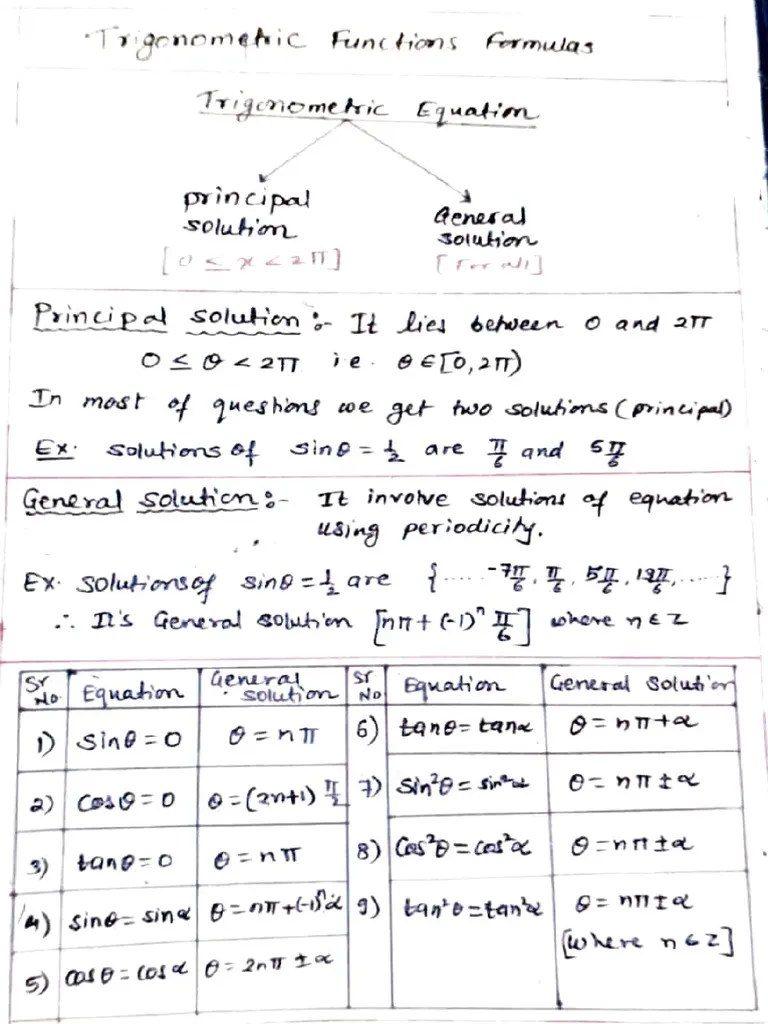 Trigonometric Functions PDF | PDF | Physical Quantities | Rotation