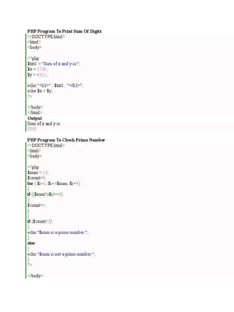 PHP Program | PDF | Login | Php