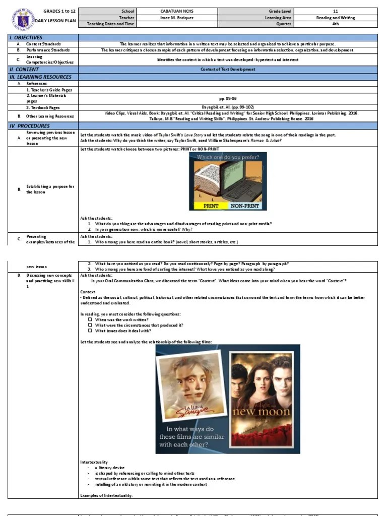 Context Of Text Development | PDF