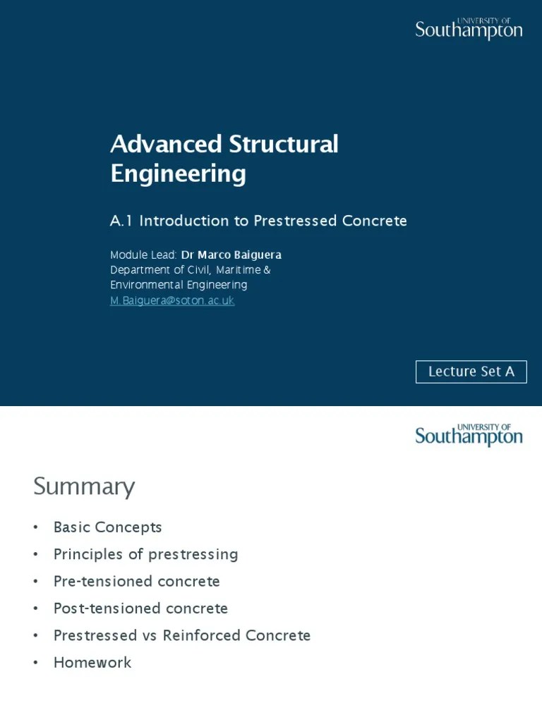 Introduction To Prestressed Concrete | PDF | Prestressed Concrete ...