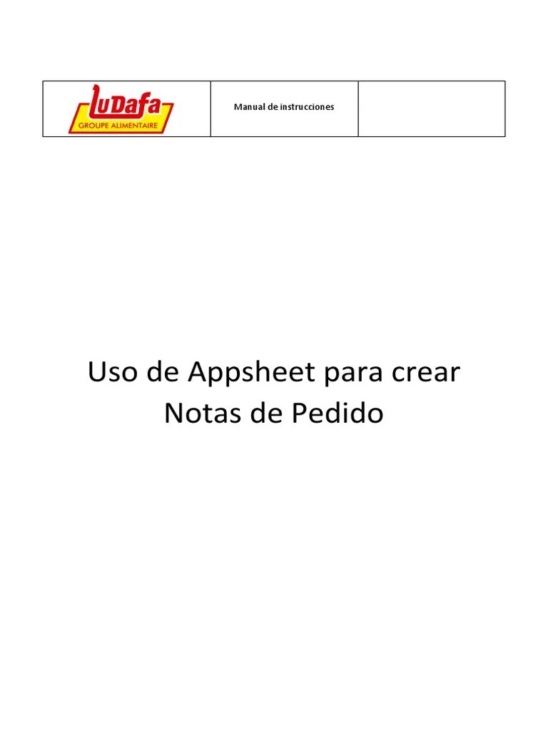 Manual De Usuario AppSheet | PDF | Computación En La Nube | Software De ...