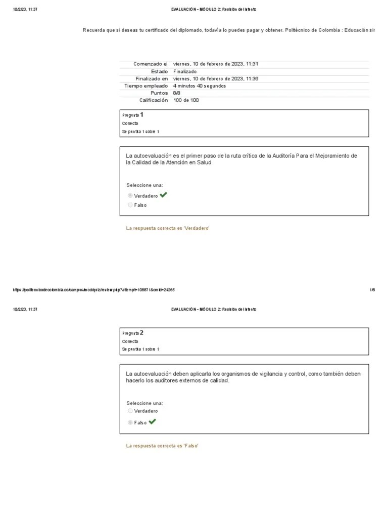 EVALUACIÓN - MÓDULO 2 | PDF