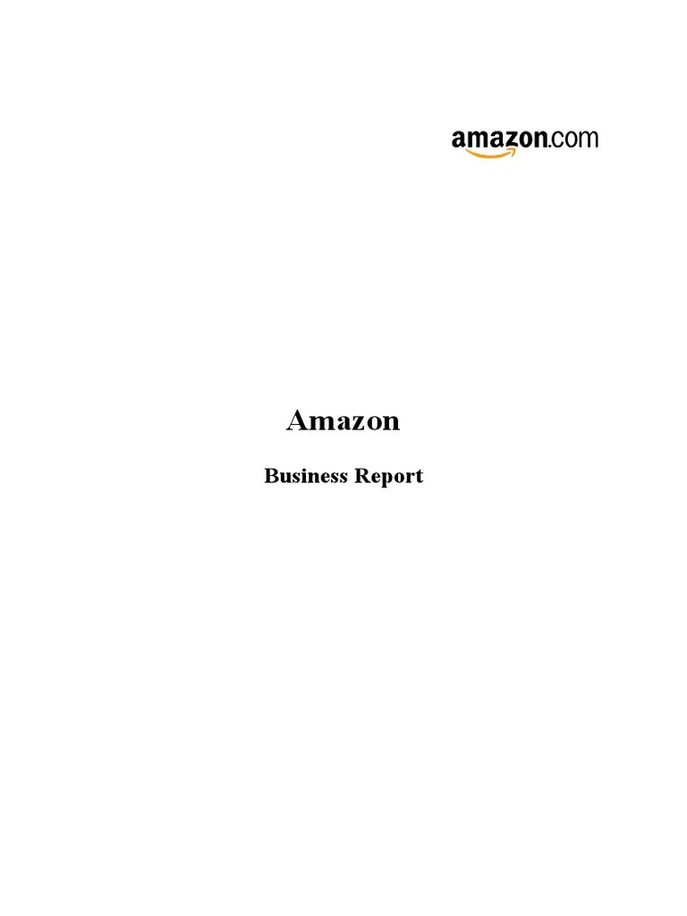 Amazon Business Report | PDF | Sustainability | Leadership