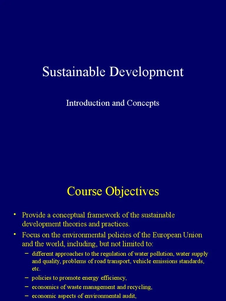 Notes On Sustainable | Download Free PDF | Sustainability | Sustainable Development