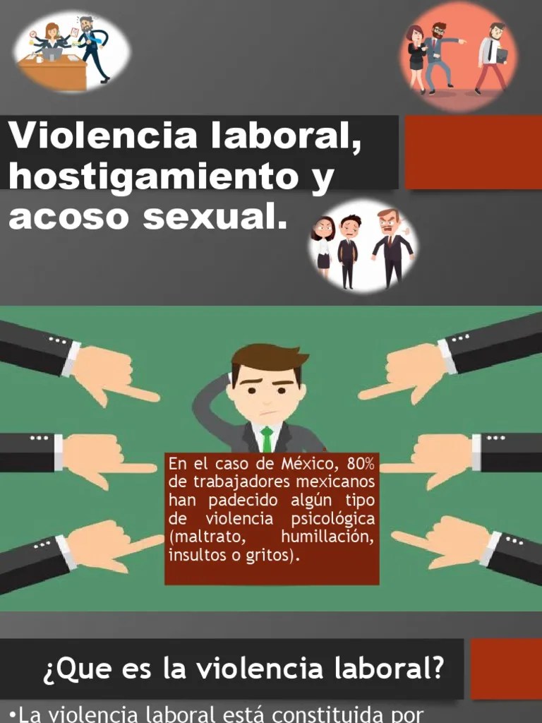 Violencia Laboral | PDF | Acoso Sexual | Violencia