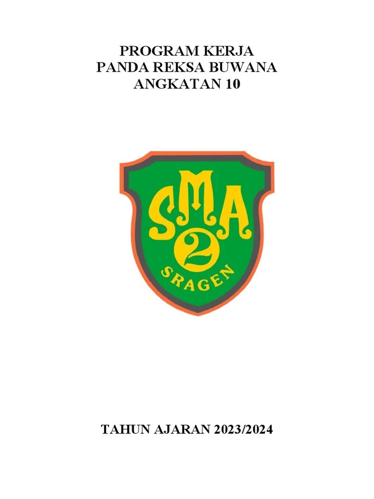 Program Kerja 2023-2024 | PDF