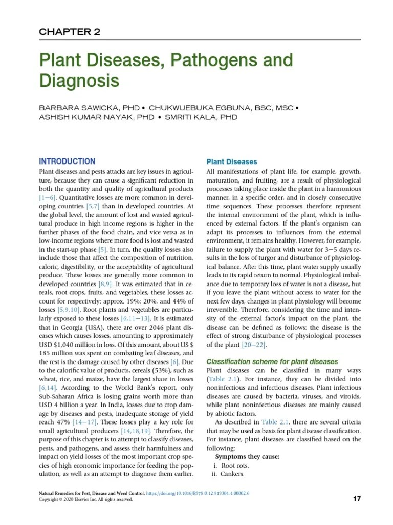 Plant Diseases, Pathogens And Diagnosis | PDF | Plant Pathology | Pathogen