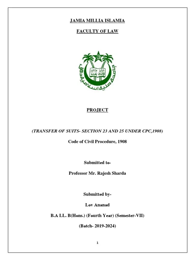 CPC Assignment | PDF | Lawsuit | Supreme Court Of India