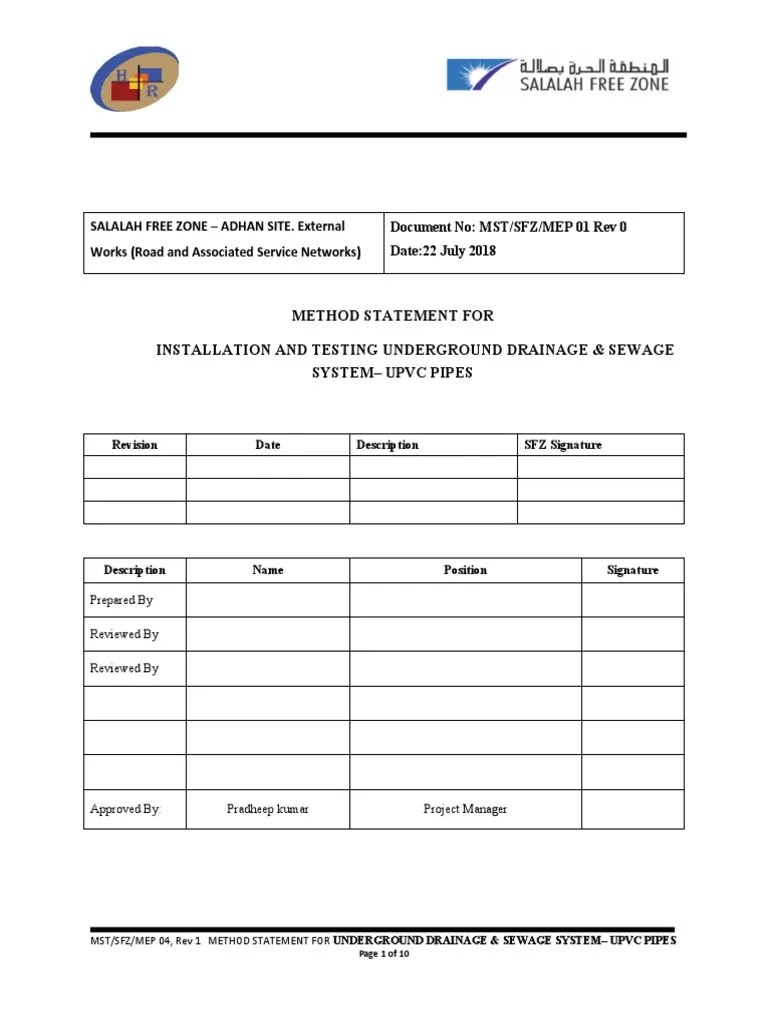 MST Installation Of UPVC PIPES | PDF | Pipe (Fluid Conveyance) | Tap ...