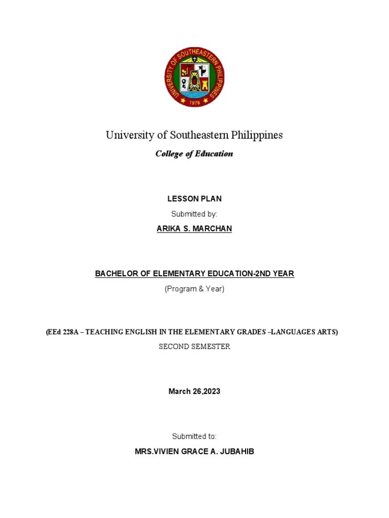 ENGLISH 2 (SEMI DETAILED LESSON PLAN) Final | PDF | Lesson Plan | Teachers