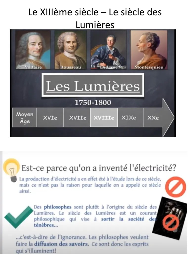Diaporama Le Siècle Des Lumières | PDF | Classiques