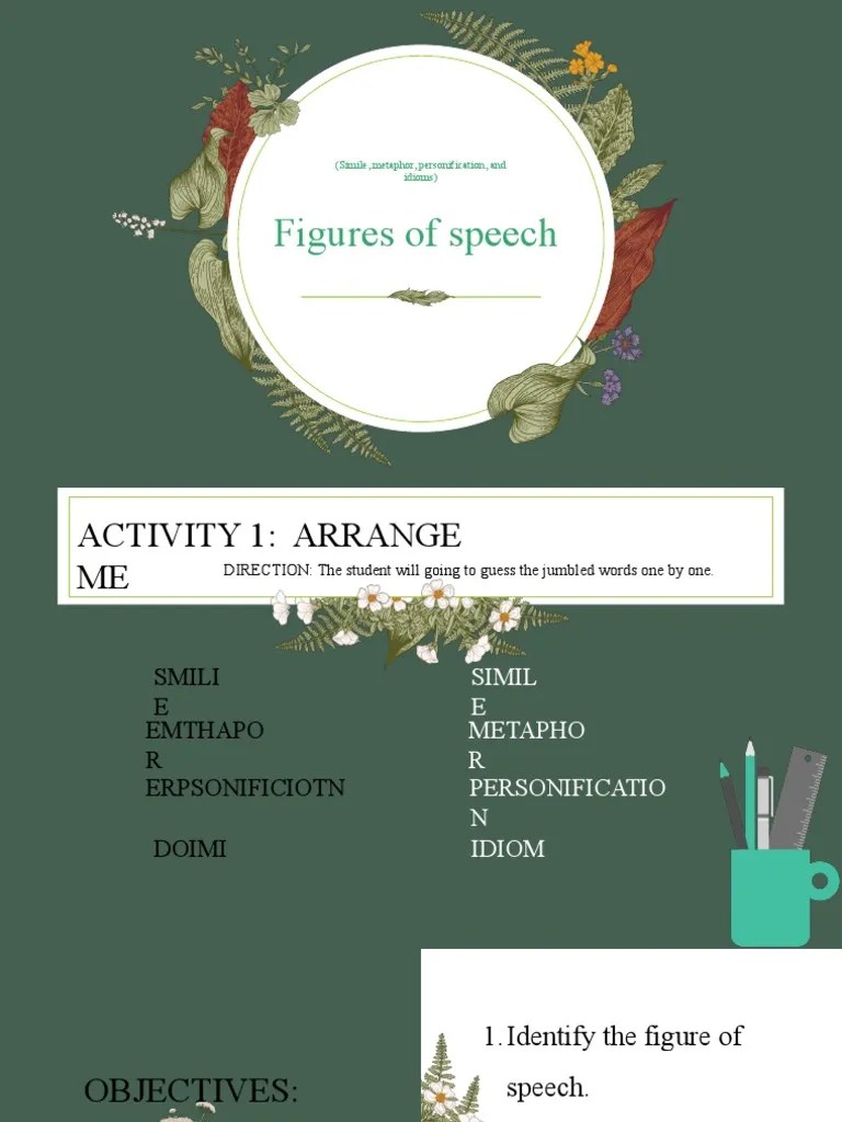 Figures Of Speech | PDF | Metaphor | Idiom