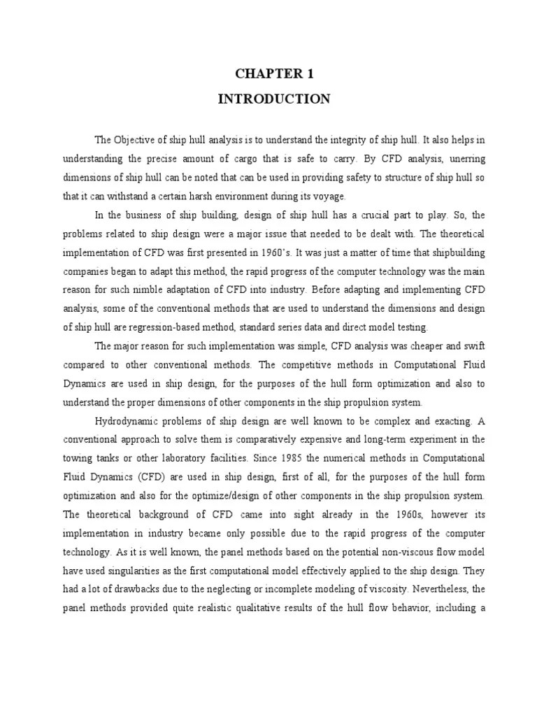 CFD Analysis Of Ship Hull | PDF | Computer Aided Design | Computational ...