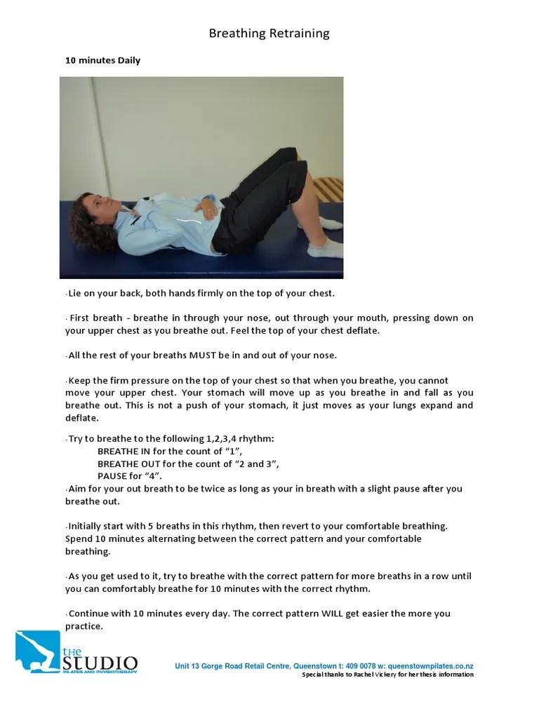 Breathing - Handout - Athlete | PDF | Breathing | Thorax