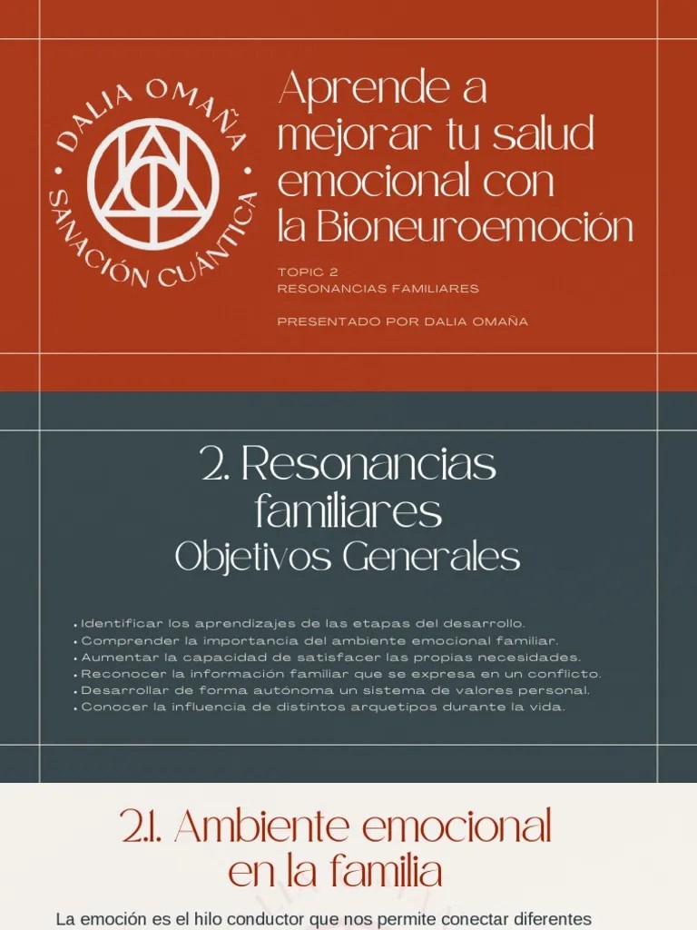 Aprende A Mejorar Tu Salud Emocional Con La Bioneuroemoción | PDF | Las Emociones | Infancia