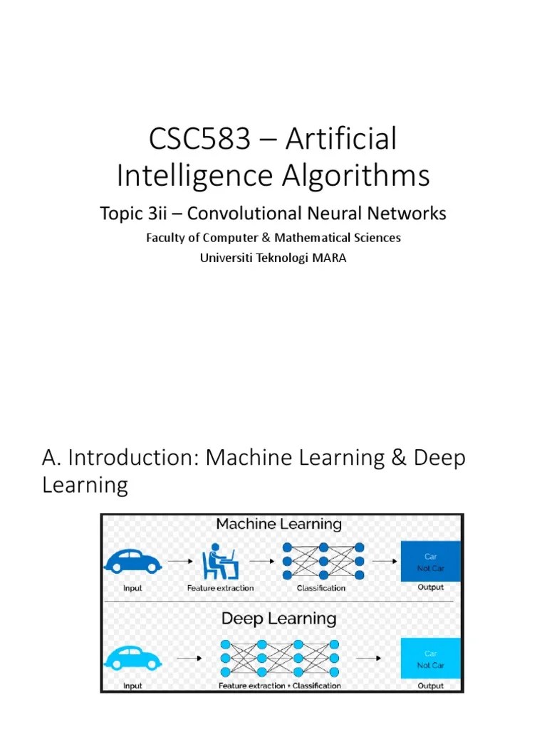 Topic 3ii - Convolutional Neural Network | PDF | Artificial Neural ...
