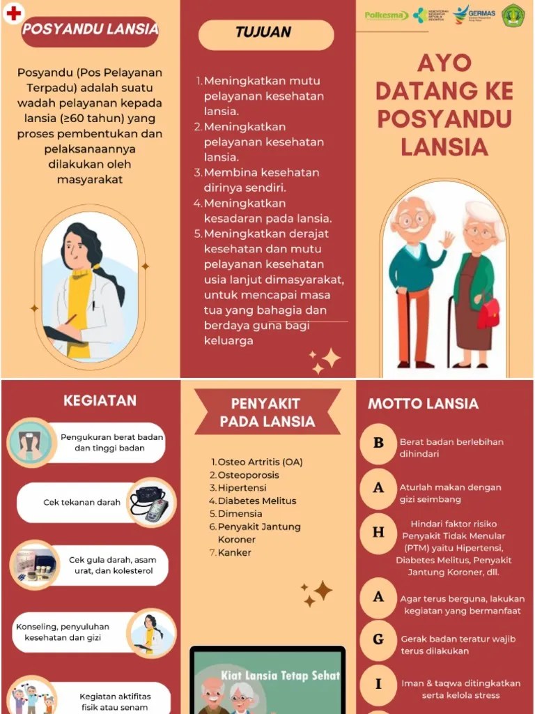 Leaflet Posyandu Lansia | PDF