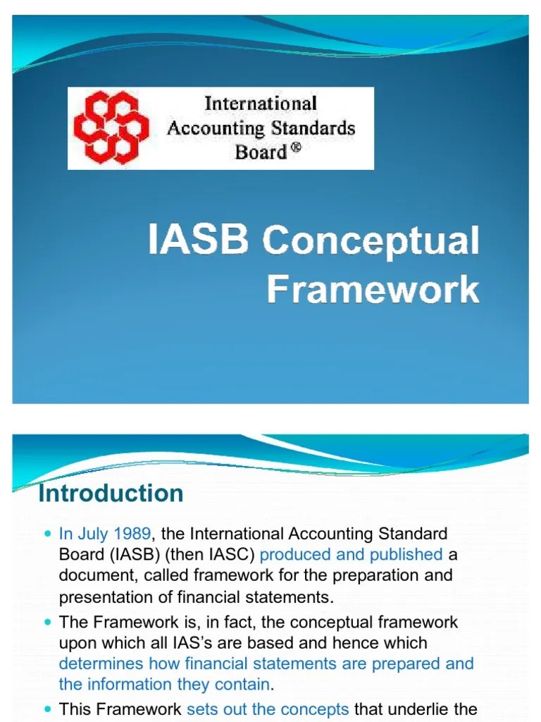IASB Conceptual Framework | PDF | Financial Capital | Historical Cost