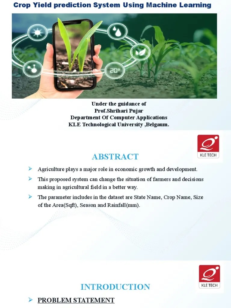 Crop Prediction | Download Free PDF | Machine Learning | Information ...