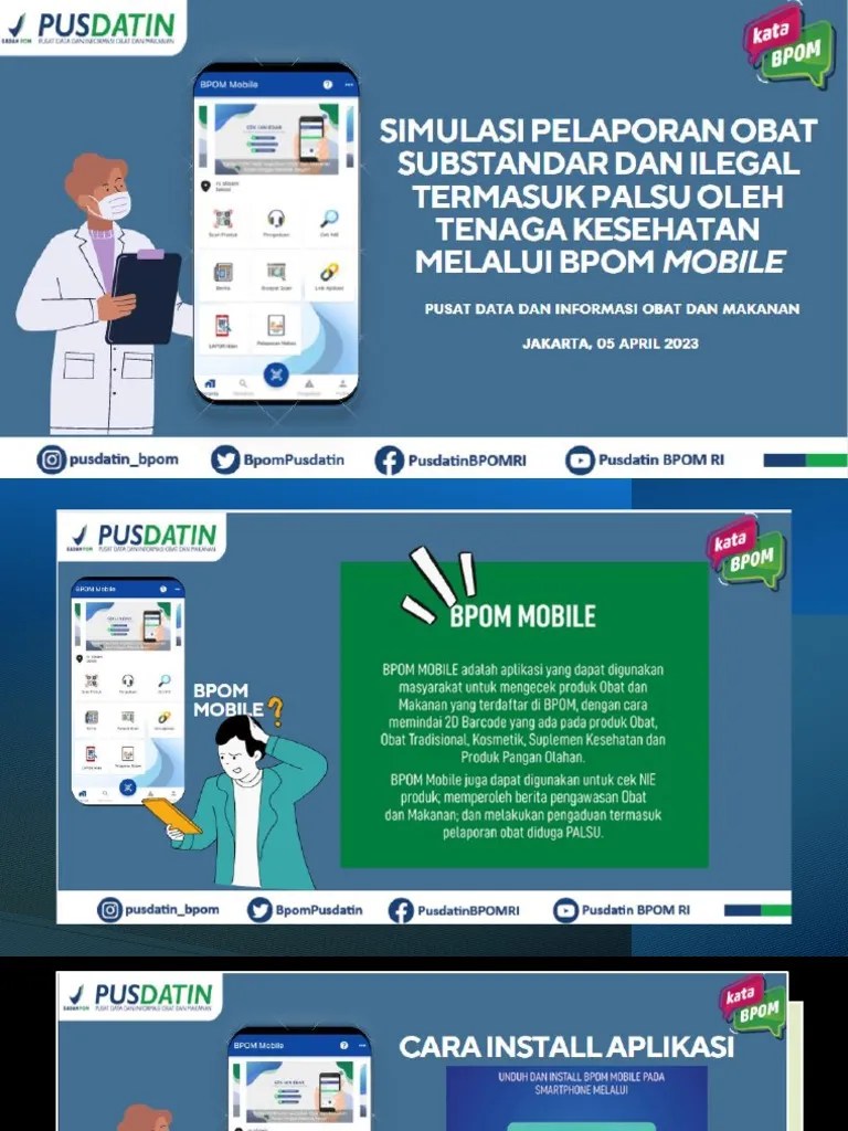 Pusdatin - Transformasi Aplikasi BPOM Mobile | PDF