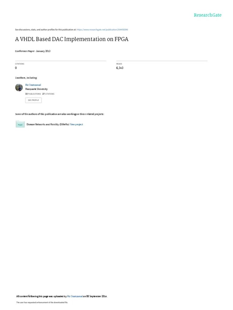 DAC Implementation | PDF | Digital To Analog Converter | Field ...