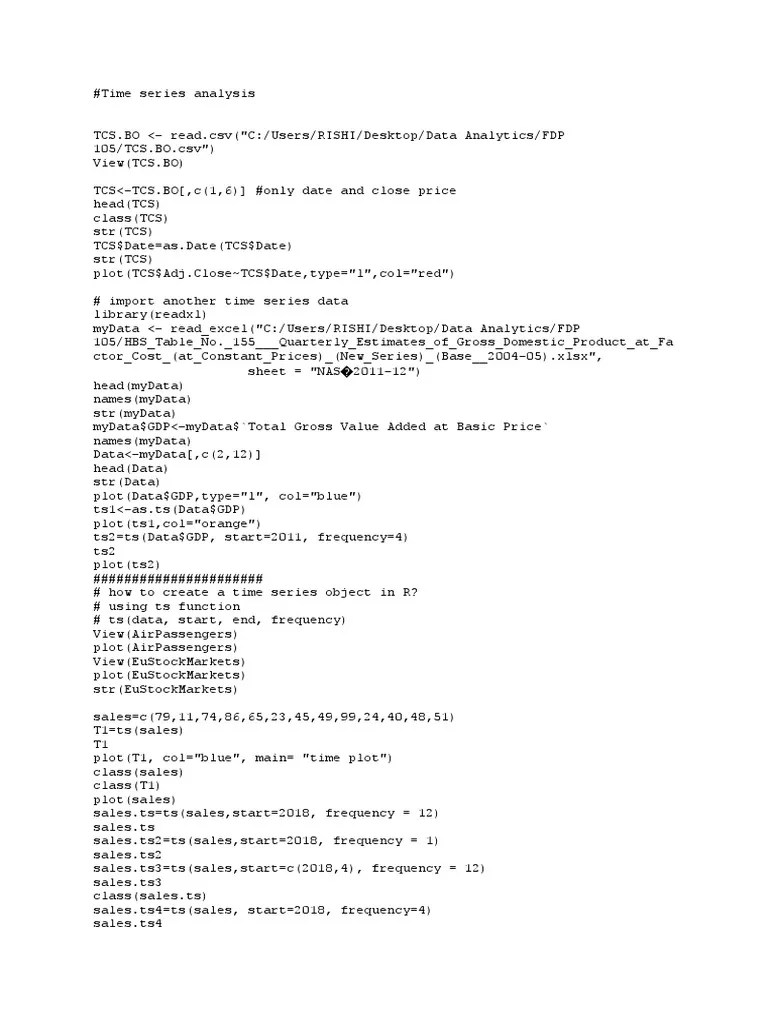 Time Series Analysis | PDF | Stationary Process | Seasonality